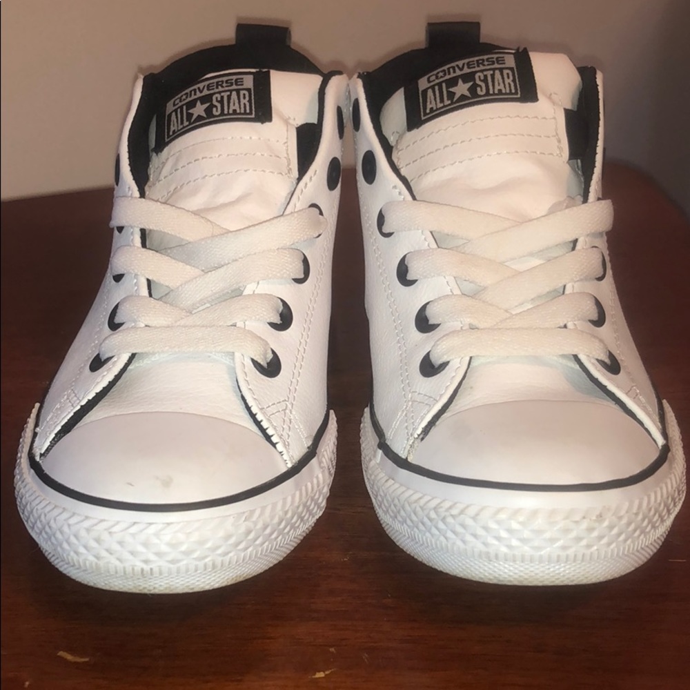 White leather Converse sneakers